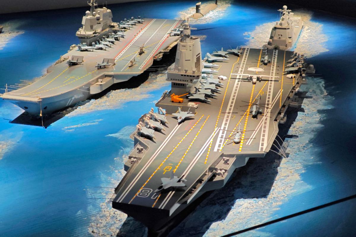 Portaaviones chinos, en una imagen de archivo