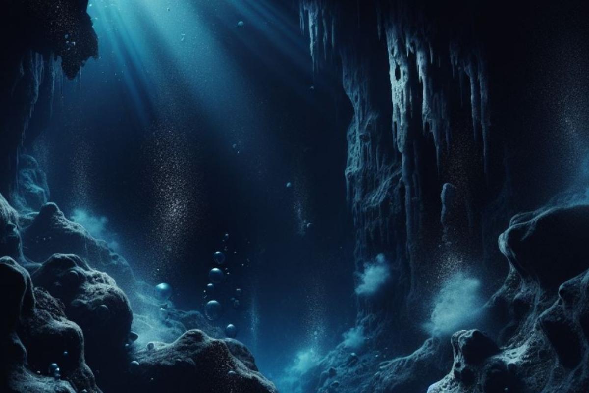 Reconstrucción de un océano subterráneo realizada con IA