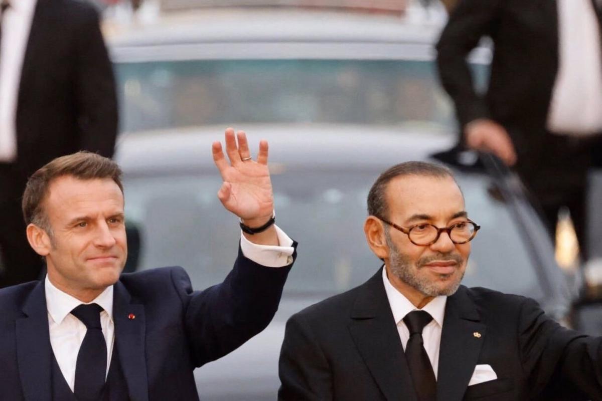 Emmanuel Macron, junto a Mohamed VI en su reciente visita a Marruecos