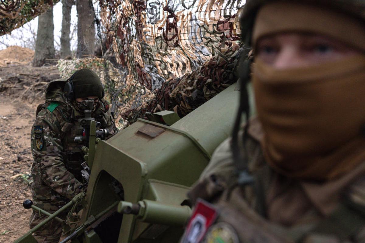 Miembros de una unidad del Ejército de Ucrania en Dnipro