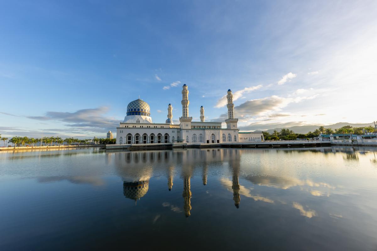 Mezquita de la ciudad de Kota Kinabalu.