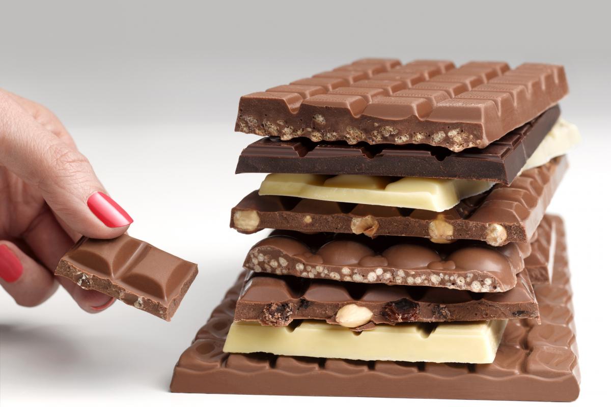 Distintos tipos de chocolate.