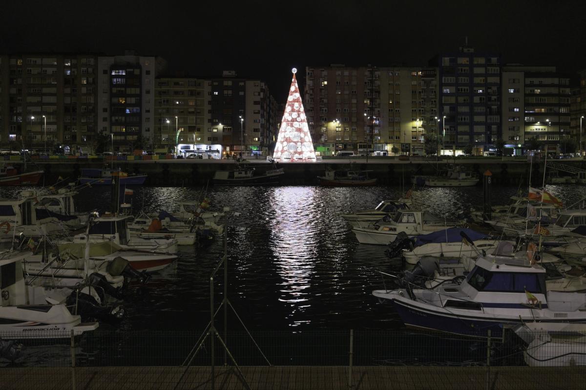 Imagen de Santander en Navidad en 2023.