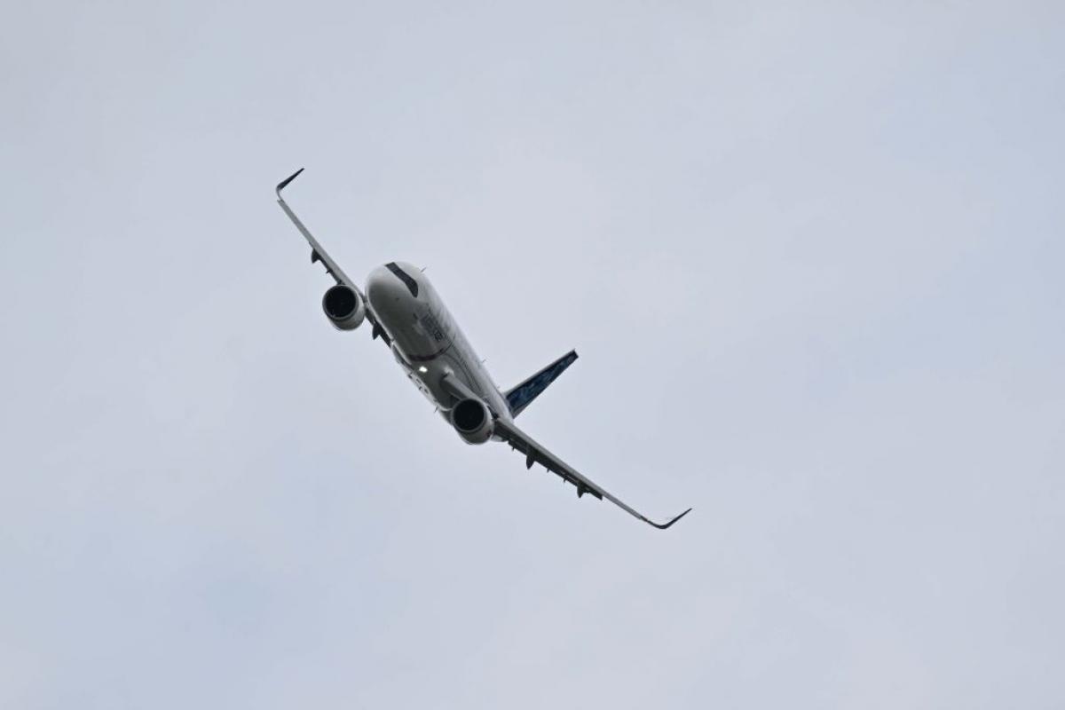 Un Airbus A321 253 XLR, en pleno vuelo