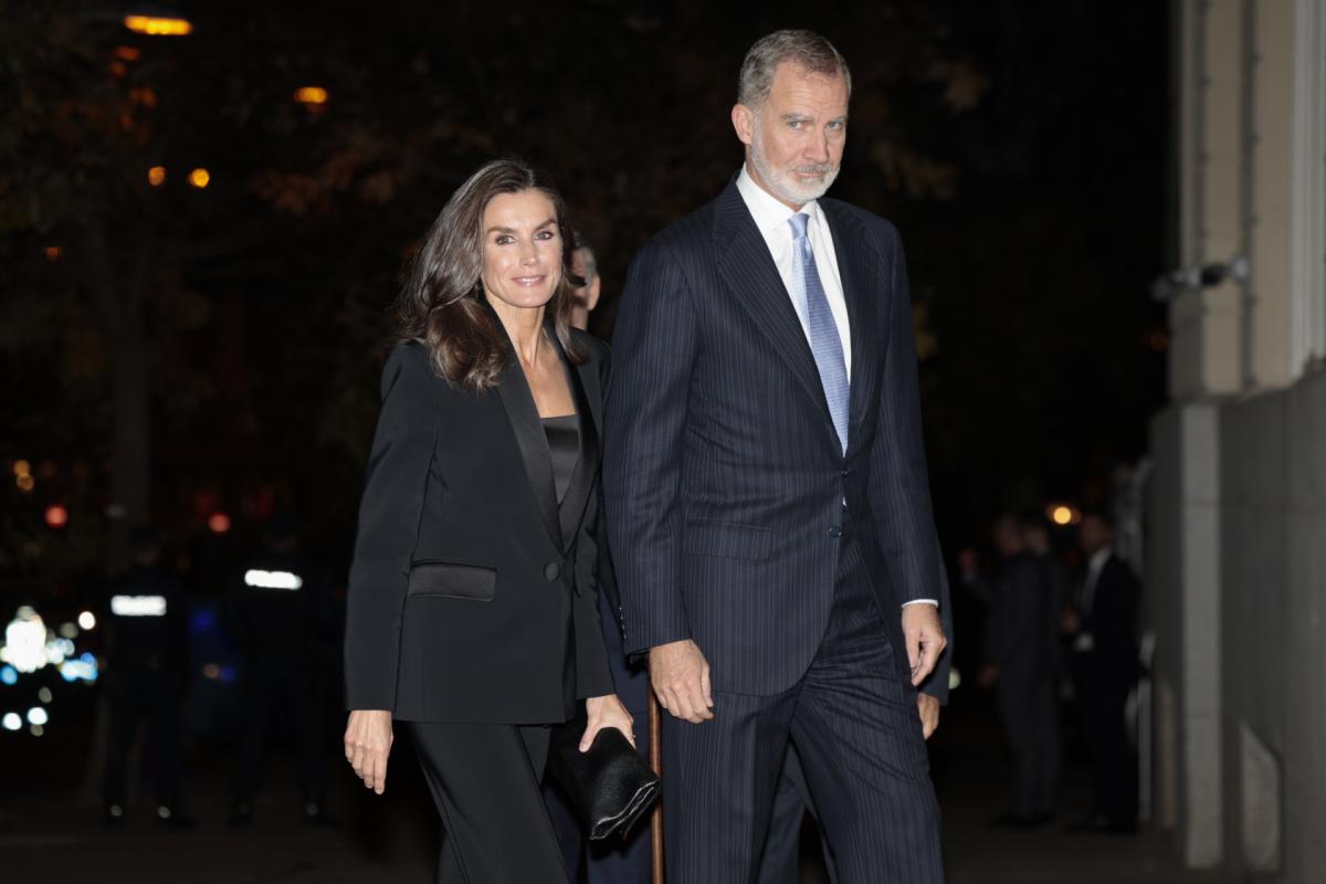 Los reyes Felipe y Letizia, este lunes en los Premios Francisco Cerecedo.