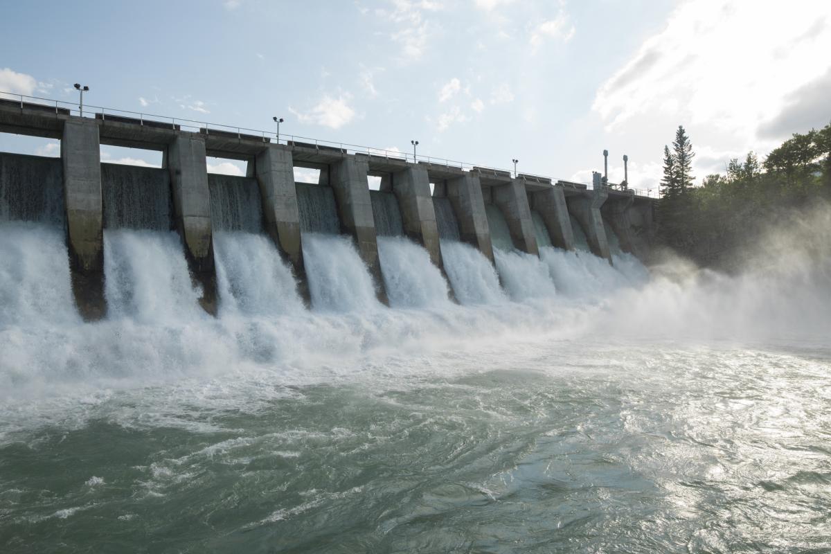 Producción de energía hidroeléctrica, en una imagen de archivo
