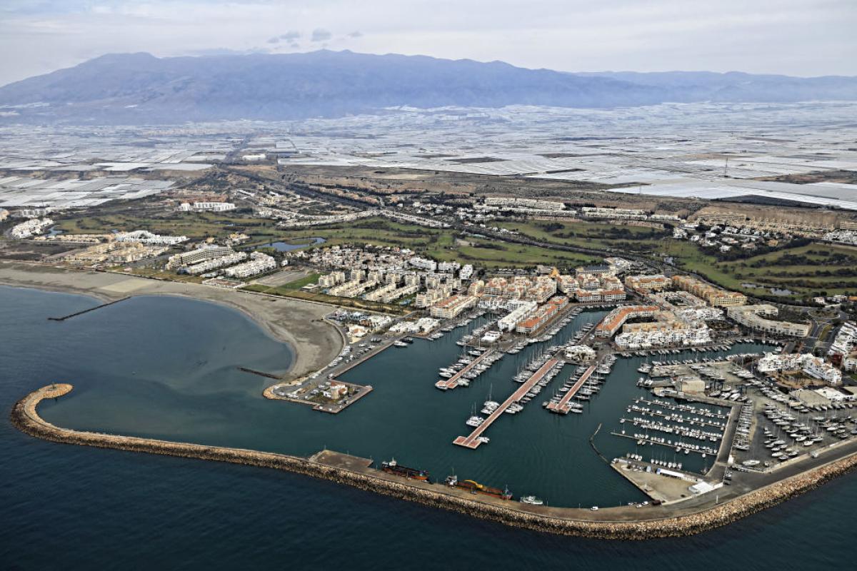 Vista aérea de Almerimar.
