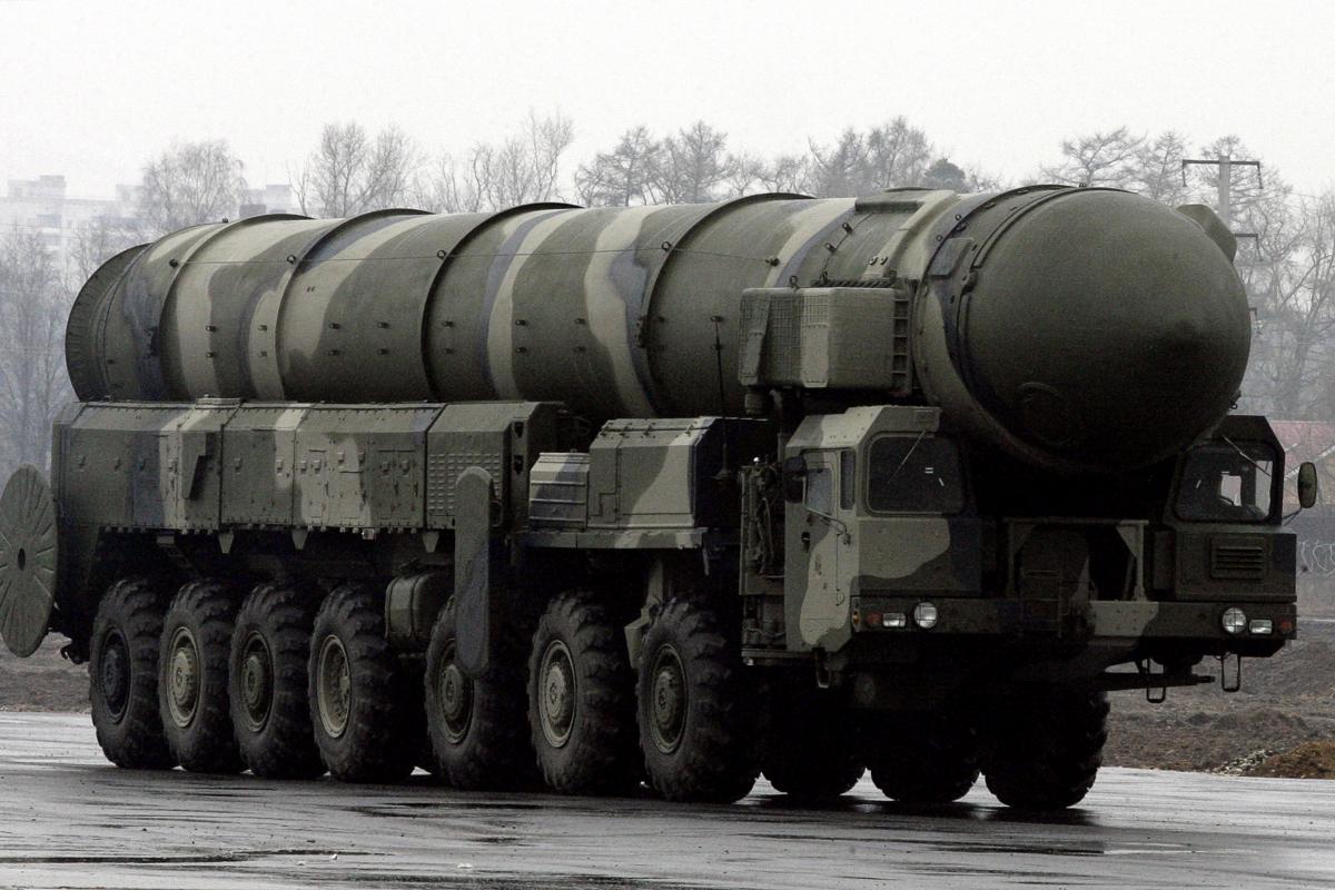 Misiles balísticos intercontinentales Topol-M en Rusia.