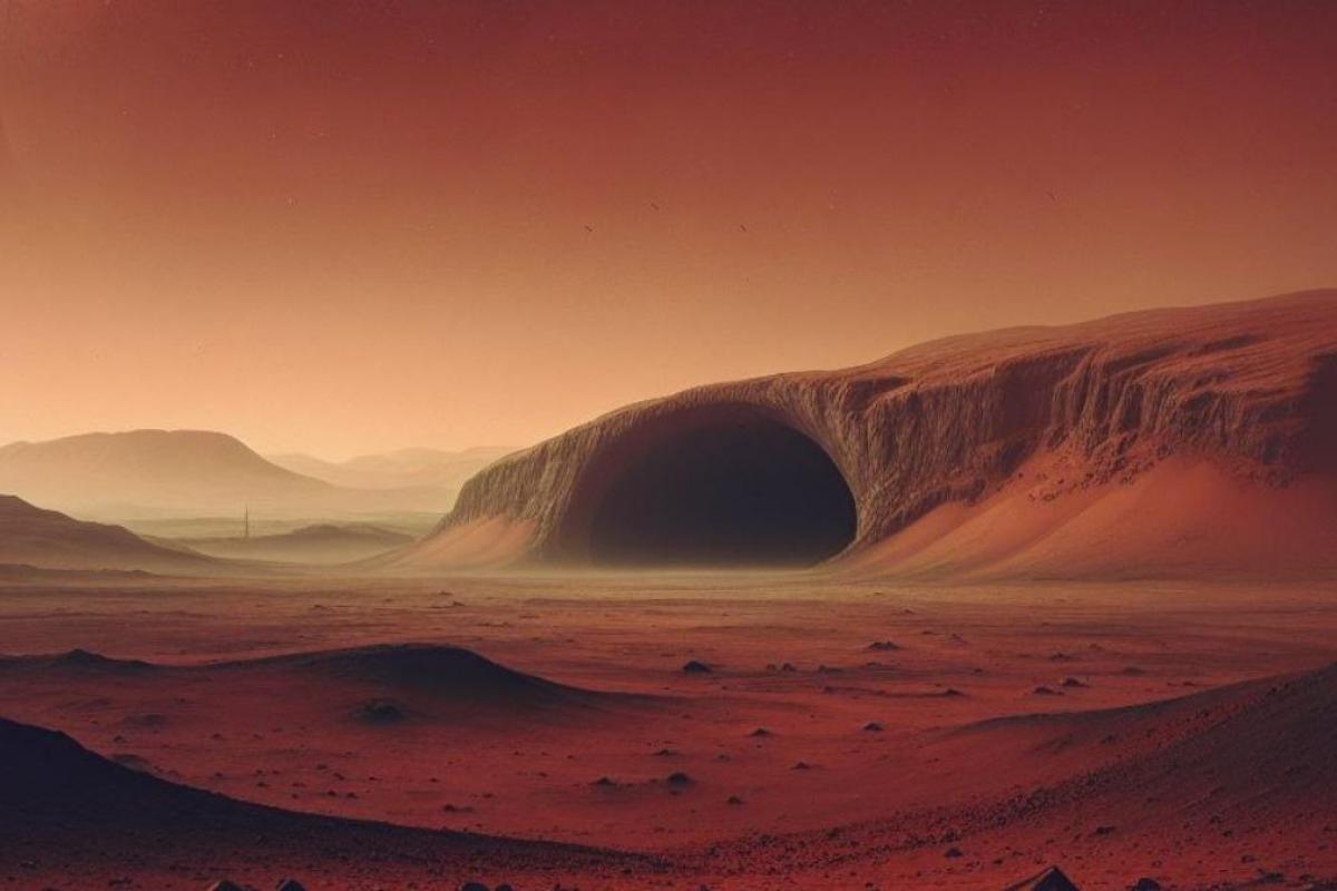Recreación de Marte.