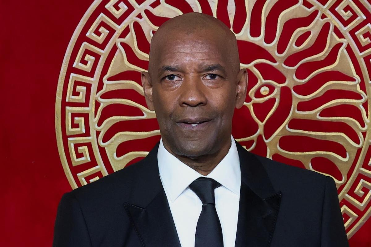 El actor Denzel Washington, en la alfombra del estreno de 'Gladiator II' en Londres.