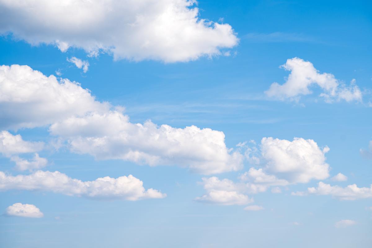 Nubes, en una imagen de archivo