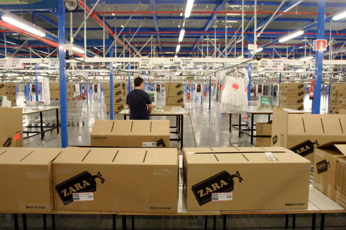 Centro de distribución de Zara en Zaragoza.
