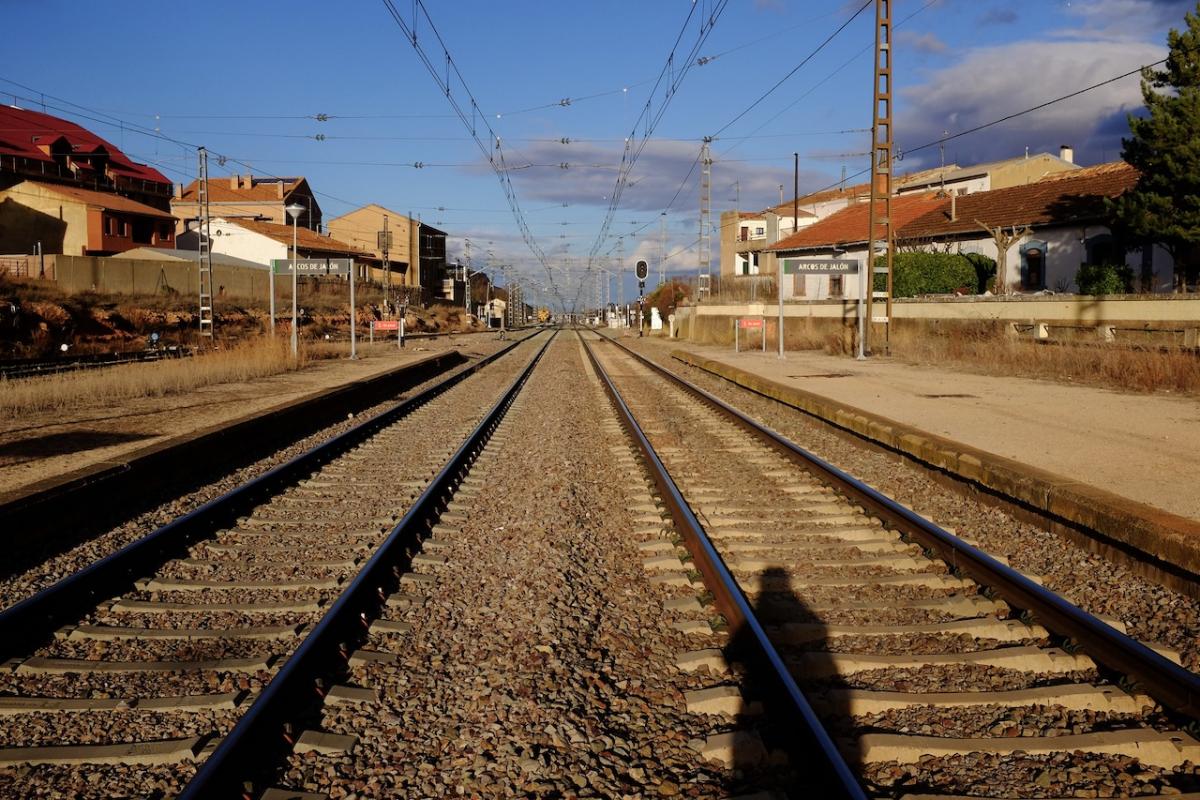 Estación de tren de Arcos de Jalón, en Soria.