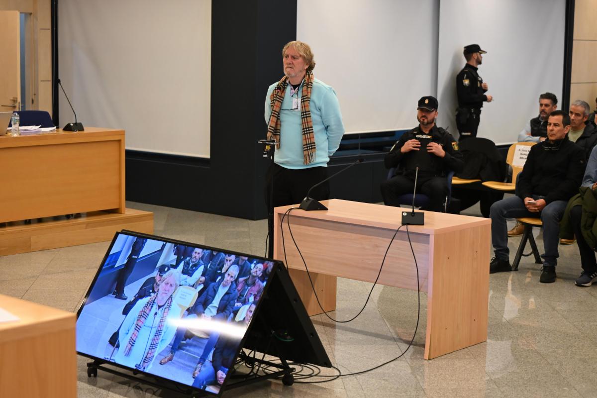 El histórico narcotraficante gallego José Ramón Prado Bugallo, alias Sito Miñanco durante el juicio en la Audiencia Nacional en San Fernando de Henares, Madrid por presunto blanqueo de capitales en la 'Operación Mito'.