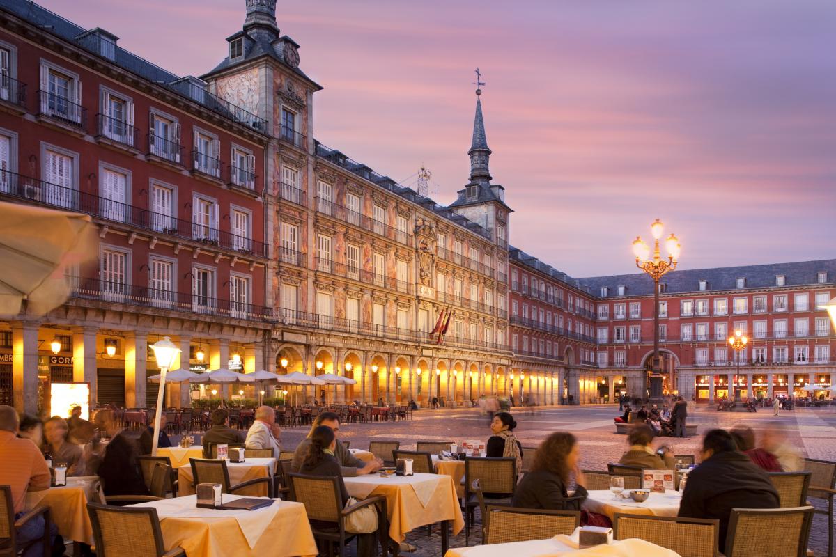 Imagen de archivo de la Plaza Mayor de Madrid.