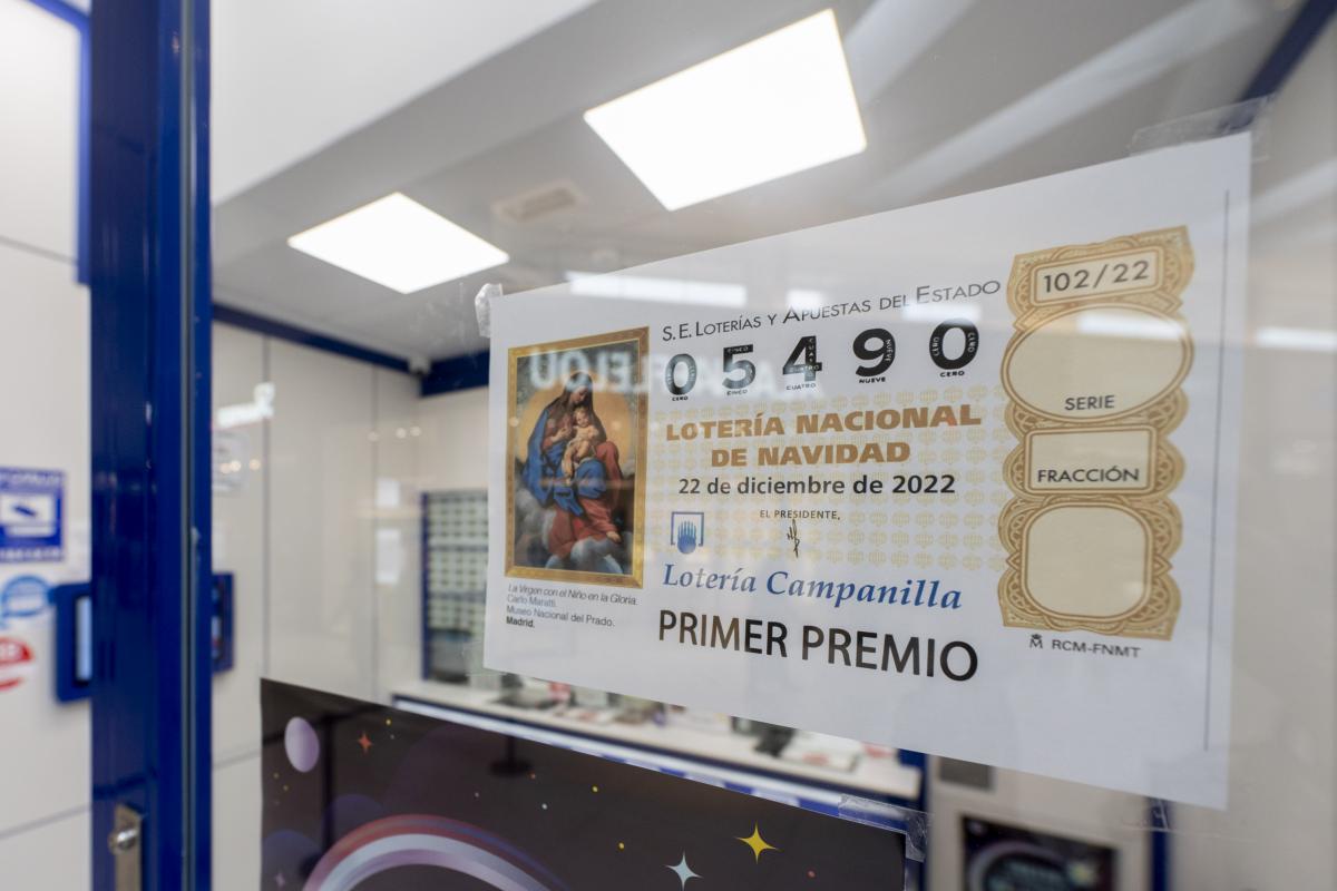 Administración donde se vendió uno de los décimos premiados con la Lotería de Navidad de 2022.