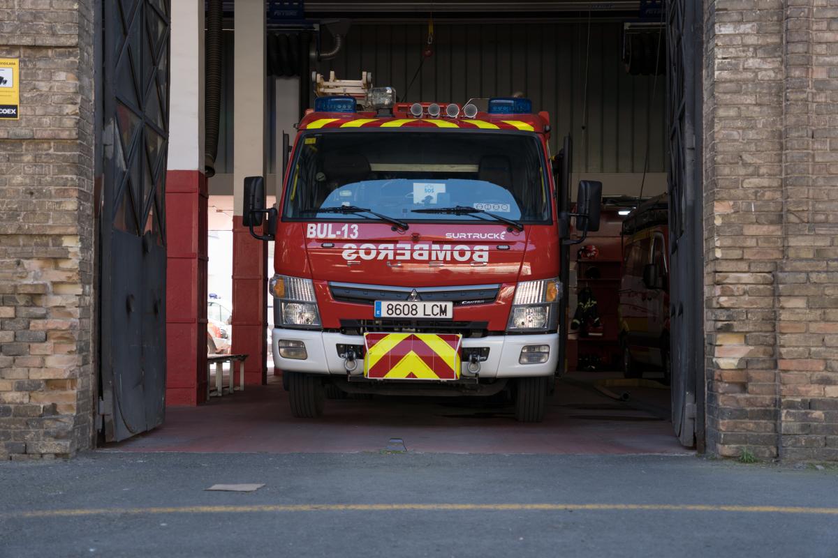 Imagen de archivo de un camión de bomberos en Sevilla (Andalucía).