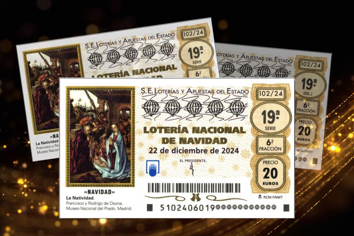Décimos de la Lotería de Navidad.