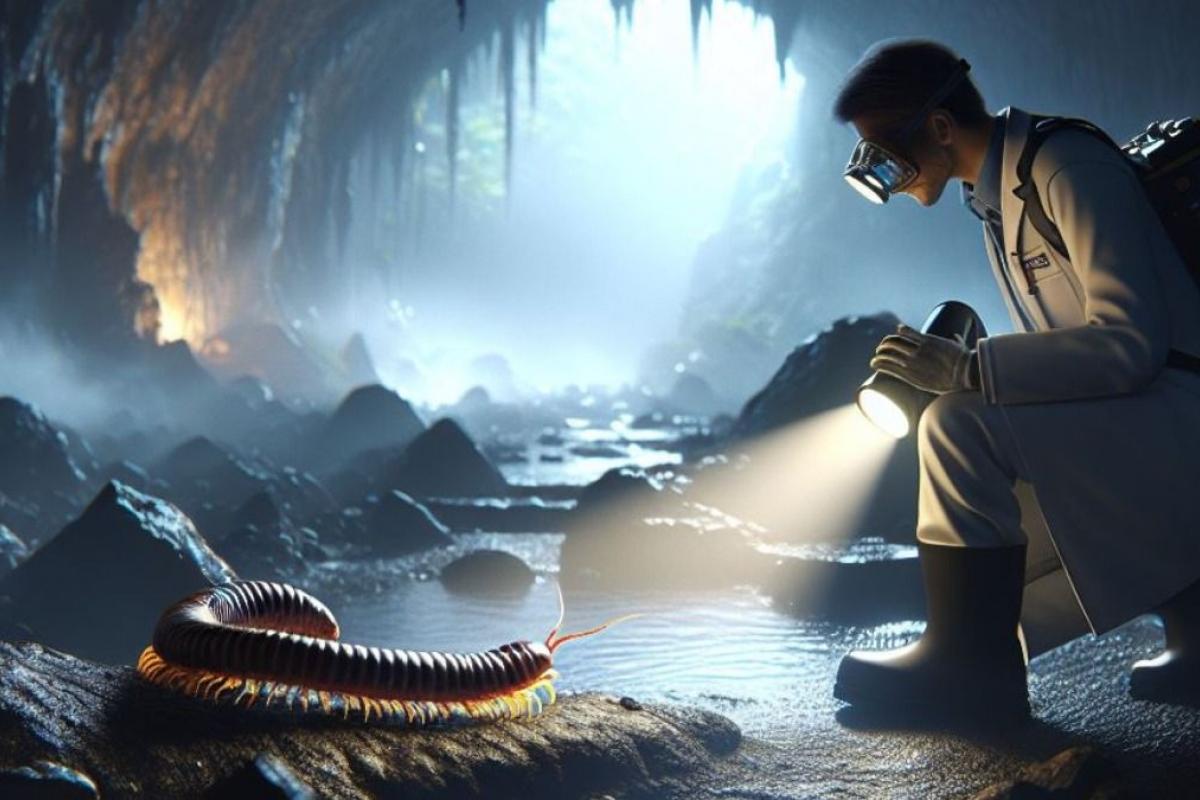 Recreación del Cryptops speleorex