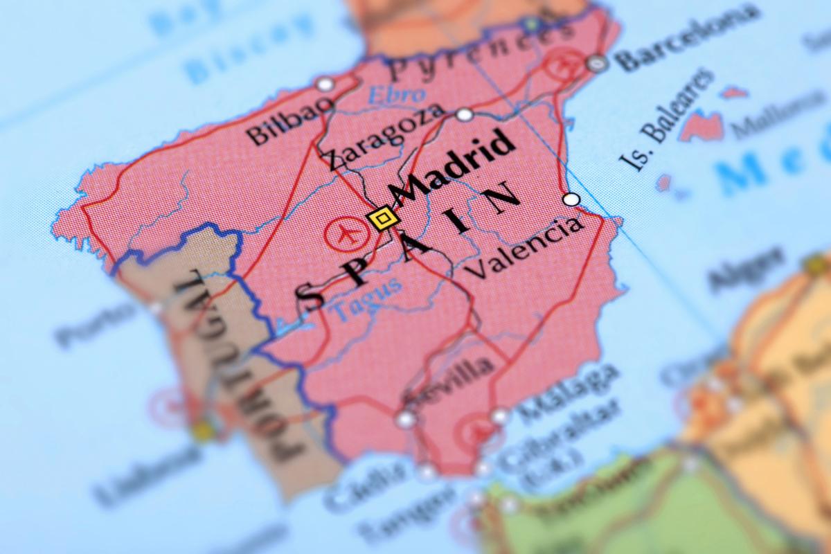 Mapa de España.