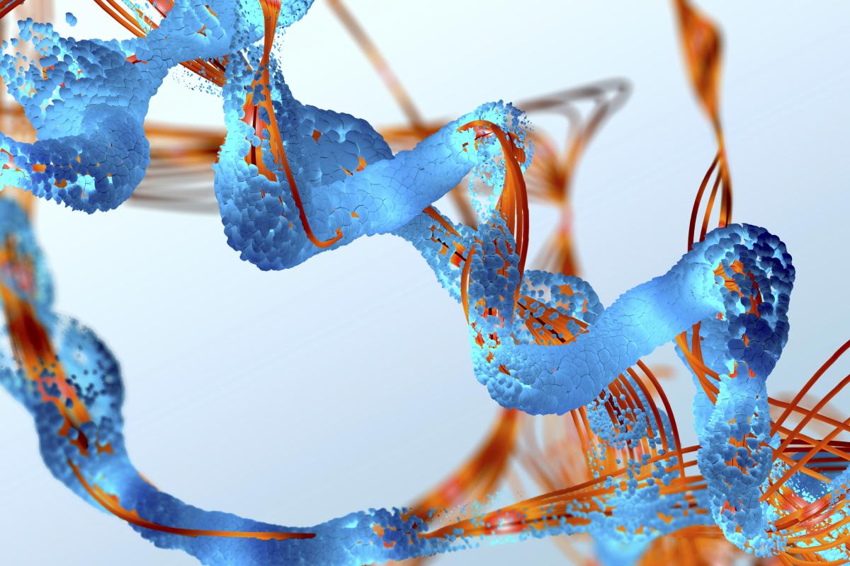 Ilustración de una proteína.