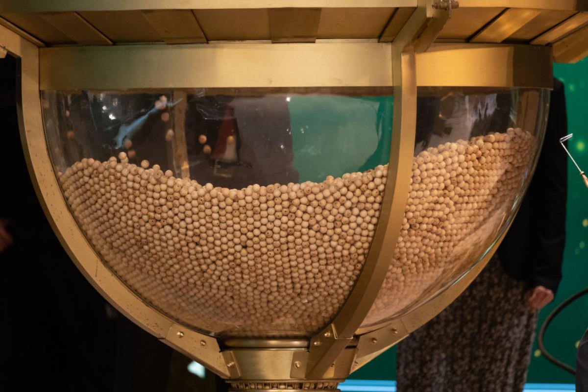 Uno de los bombos del Sorteo Extraordinario de la Loteria de Navidad.