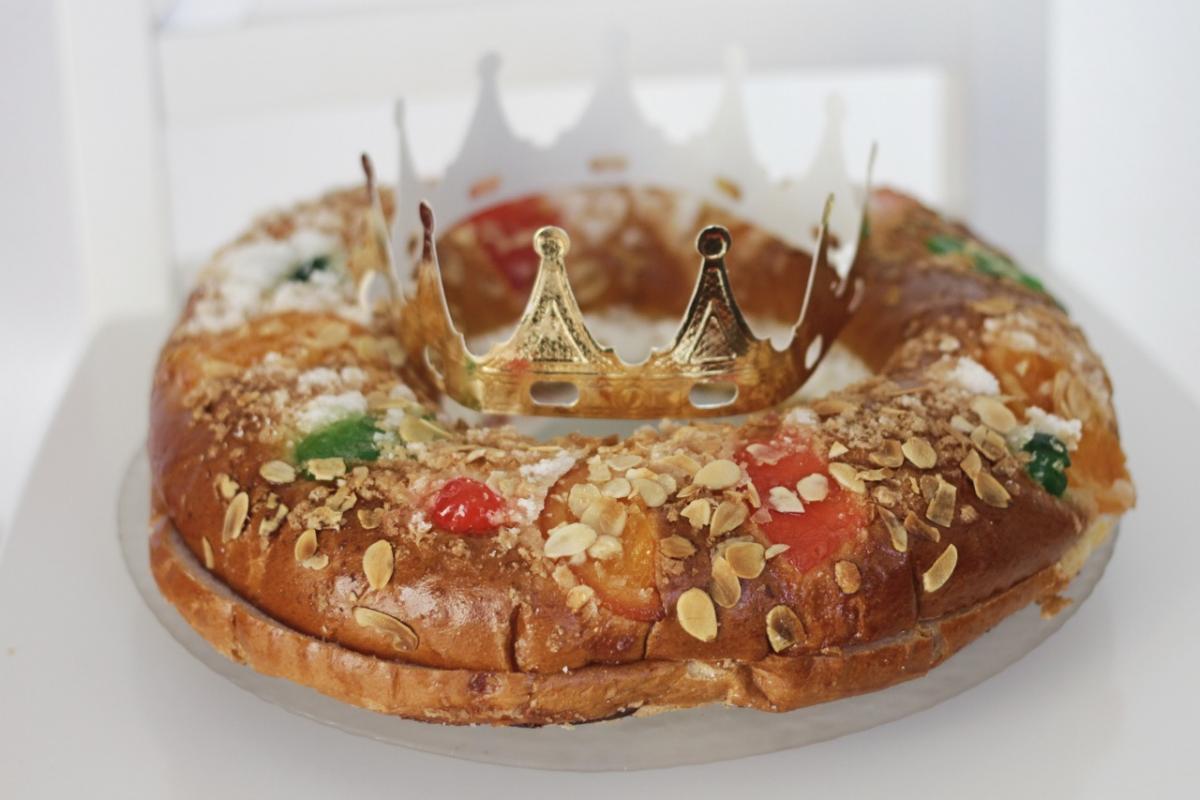 Un roscón de Reyes, uno de los dulces típicos de Navidad.