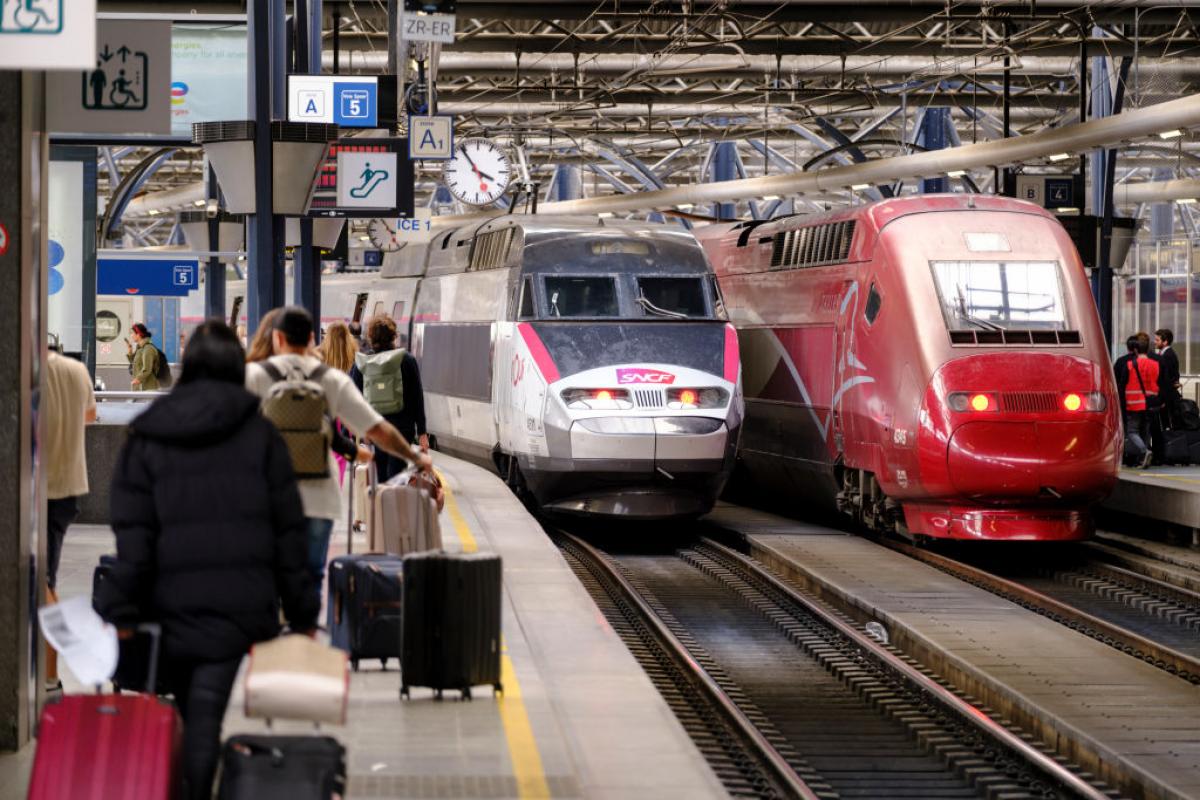 Imagen de archivo de una estación de tren en Bruselas (Bélgica).