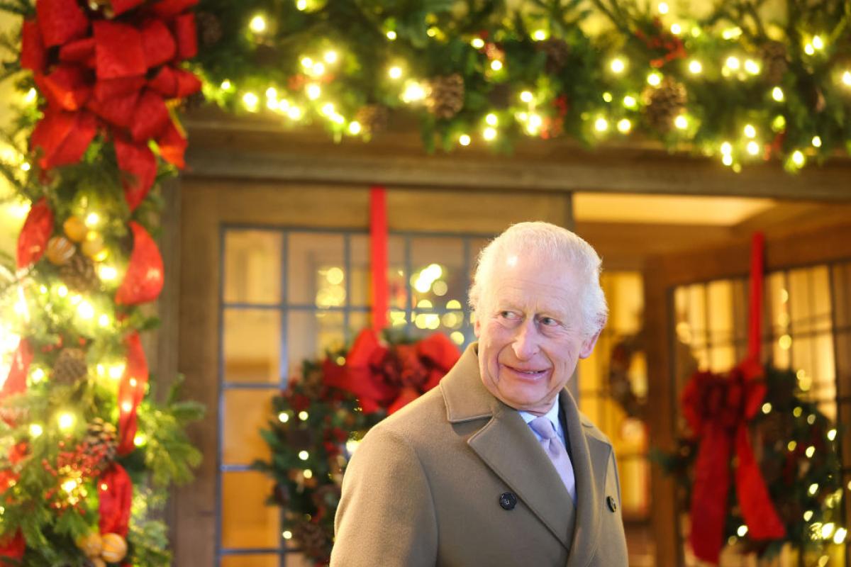 Carlos III, en un acto navideño reciente