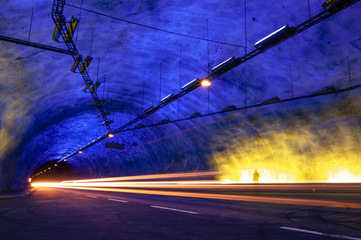 Imagen de archivo de un túnel de Noruega.
