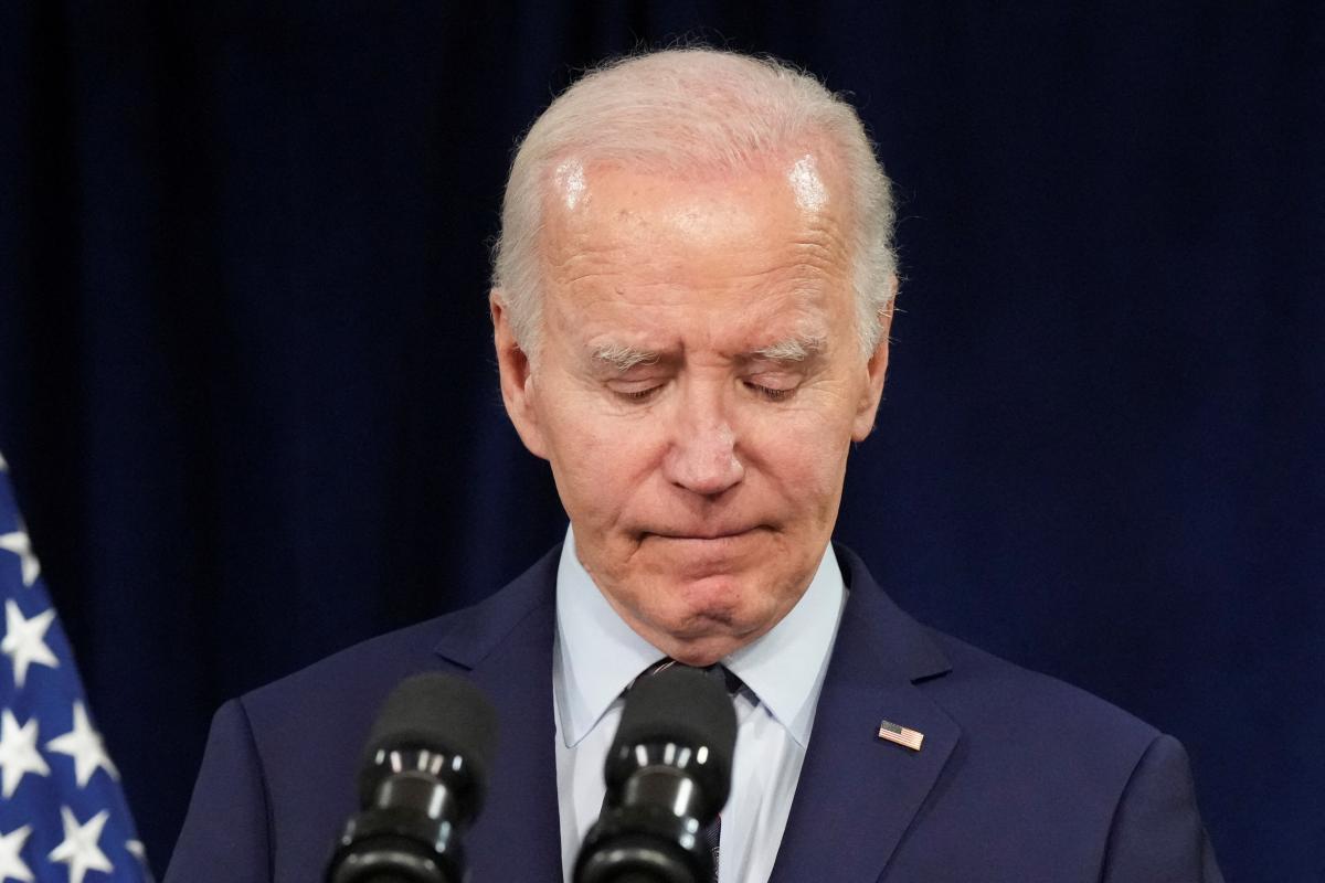 El presidente Joe Biden durante el mensaje televisado para recordar a Jimmy Carter.
