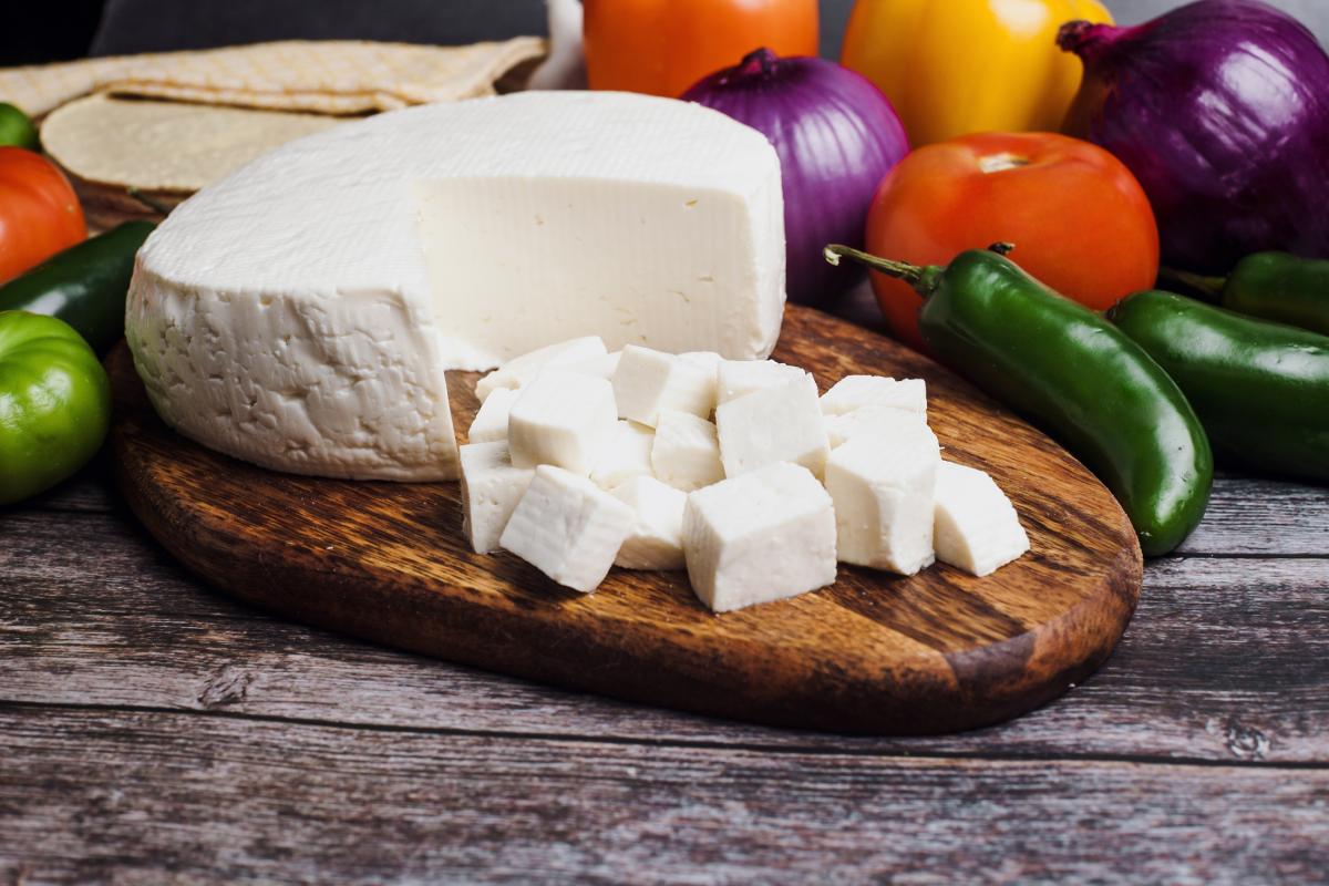 Imagen de archivo de queso fresco.