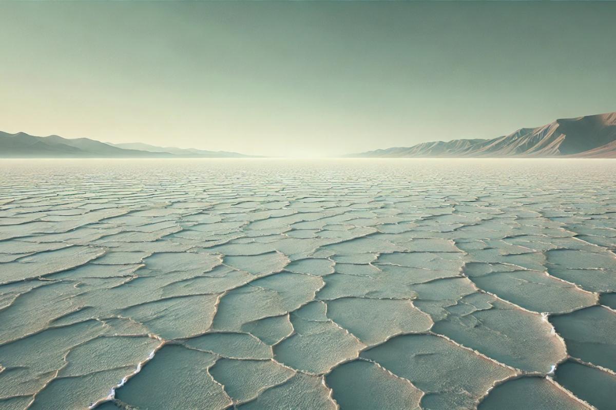 Recreación del mar Mediterráneo como una gran cuenca salina
