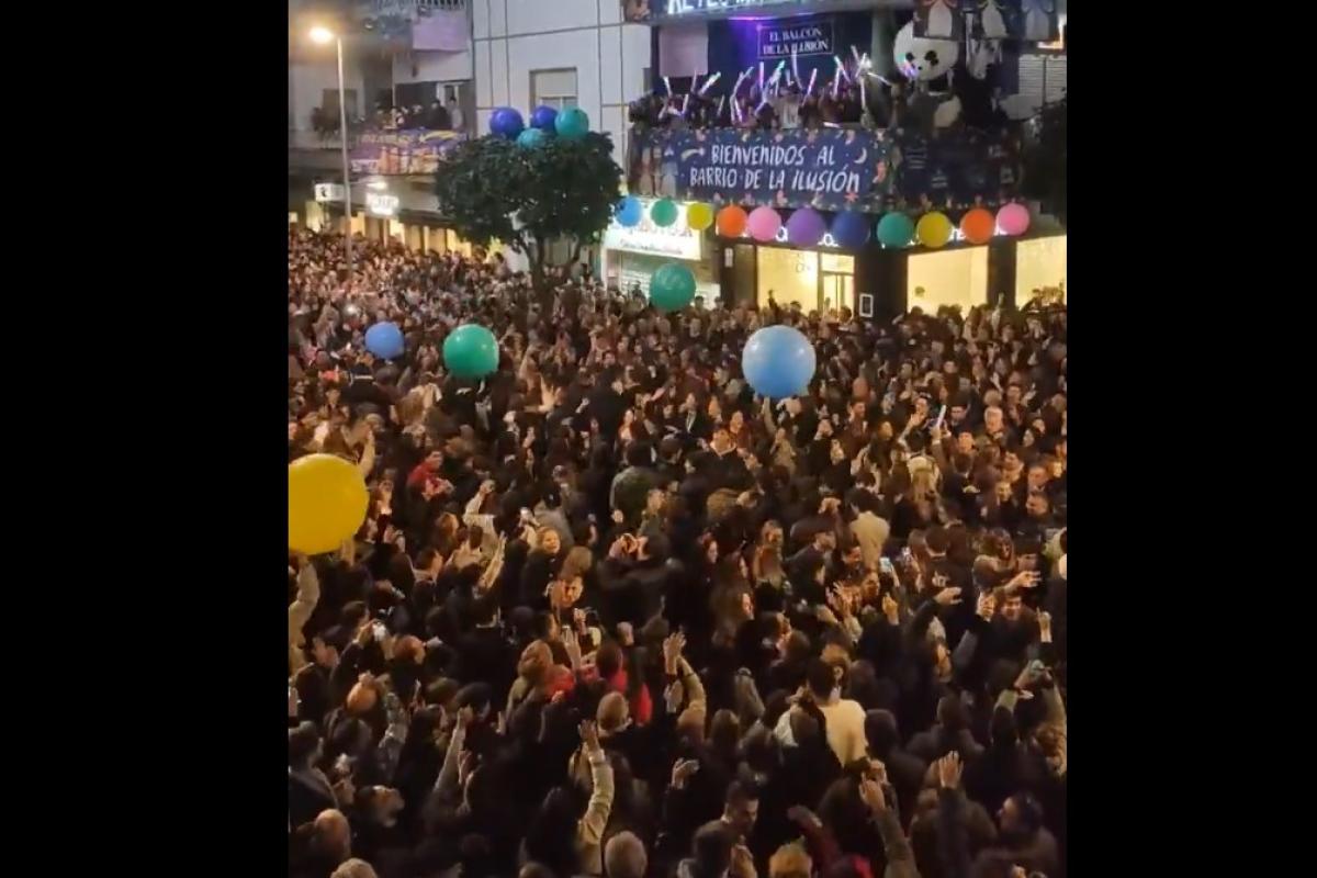 Captura del vídeo compartido por Álvaro Borrego en la red social X.