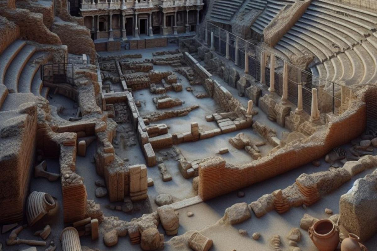 Recreación de un teatro romano