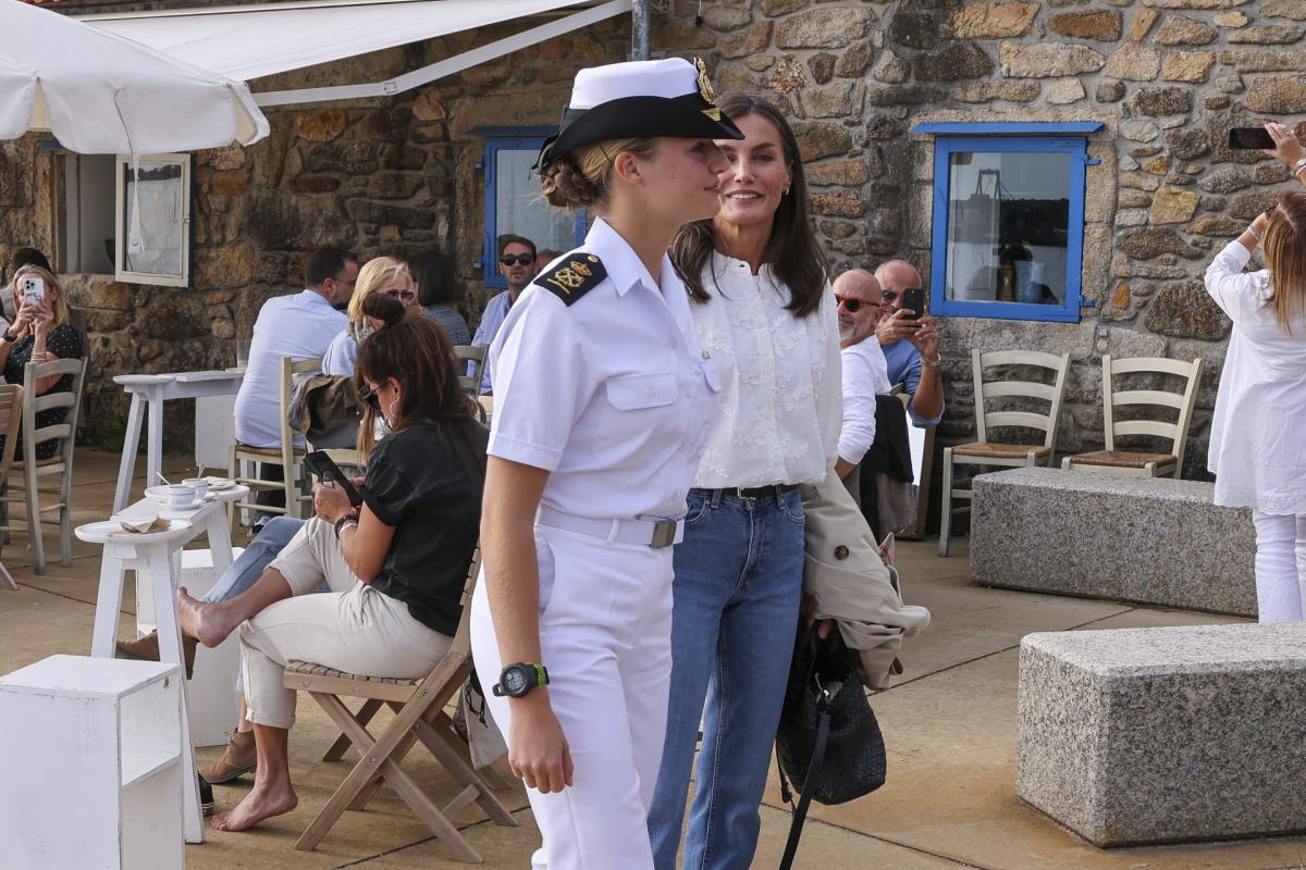 La reina Letizia y la princesa Leonor en Vilagarcia de Arosa el pasado 28 de septiembre.