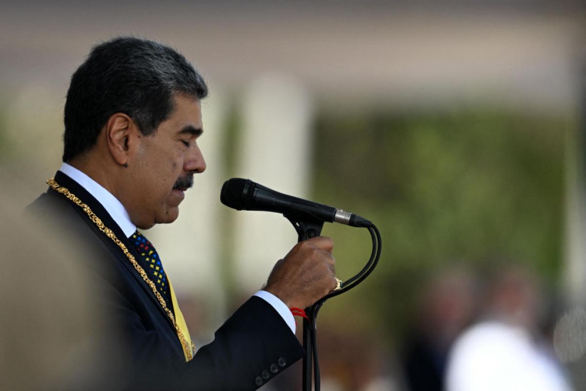 Nicolás Maduro, pensativo en uno de sus actos por su toma de posesión