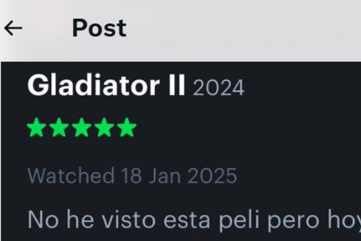 La reseña publicada por @laraloverss