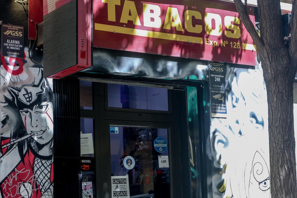 Un estanco en Madrid.