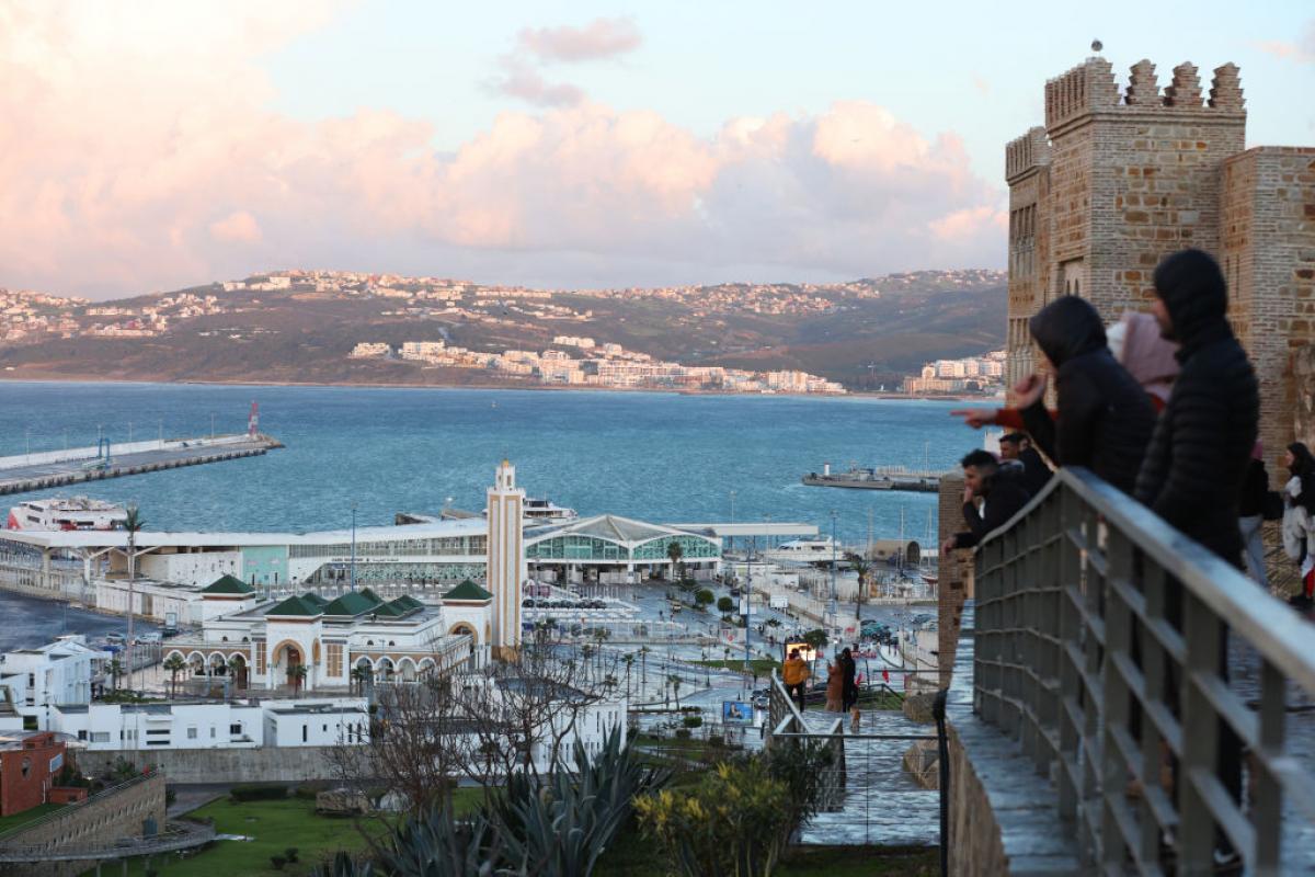 Imagen de archivo de una vista de Tanger Med, Marruecos.