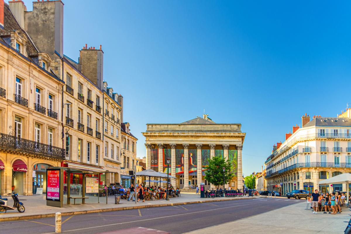 Vista de Dijon (Francia)