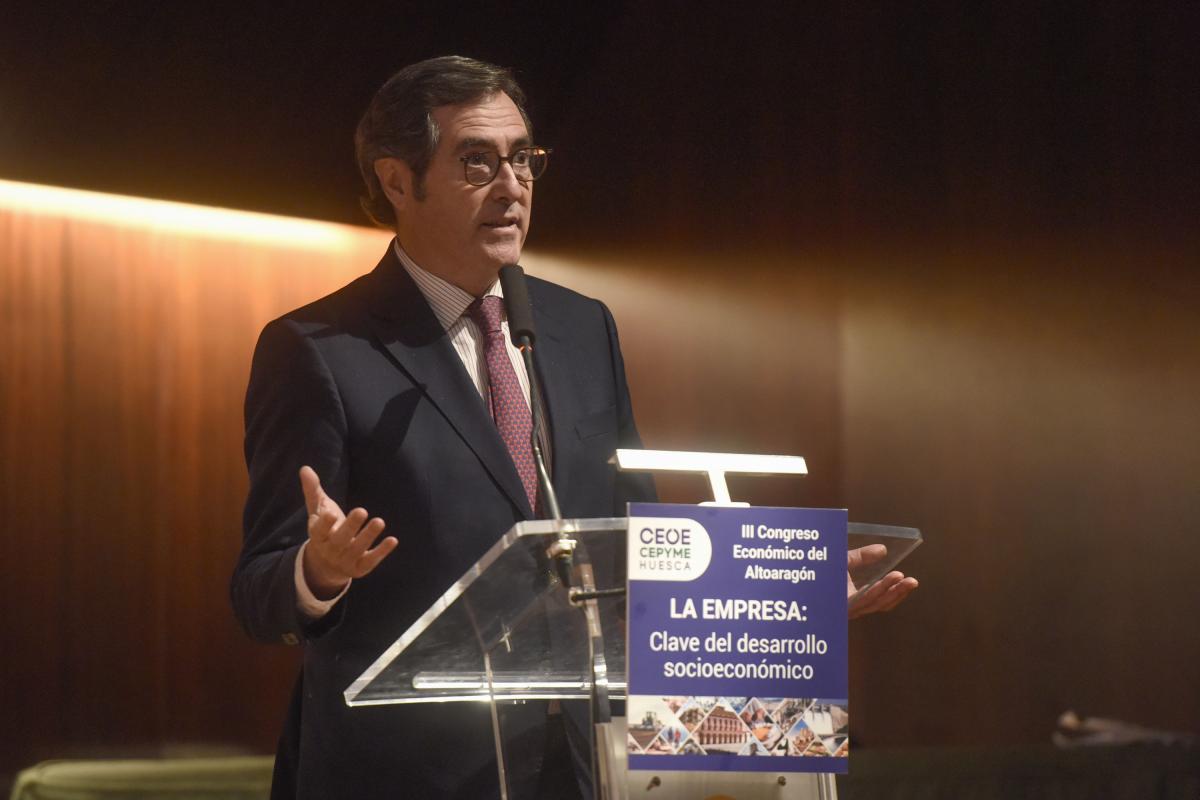 El presidente de la CEOE, Antonio Garamendi, en una imagen de archivo.