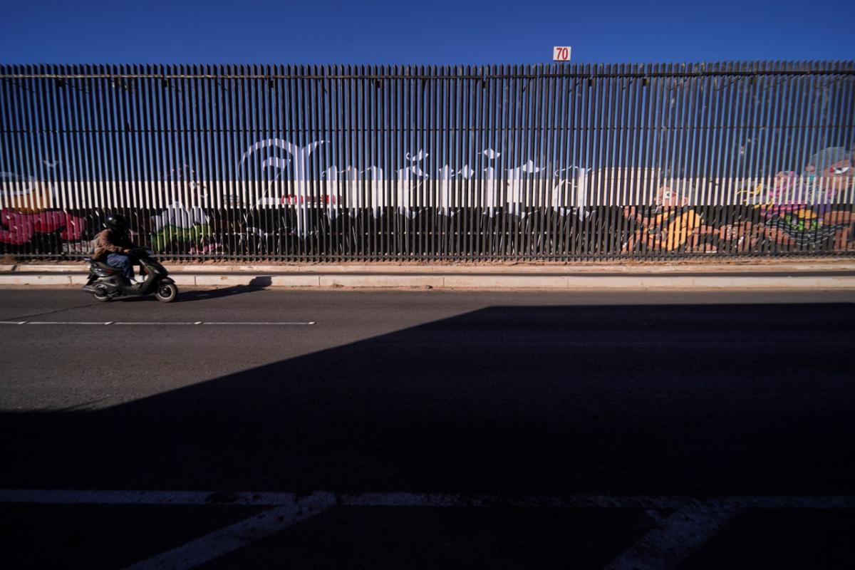 Parte del muro que separa Estados Unidos y México.