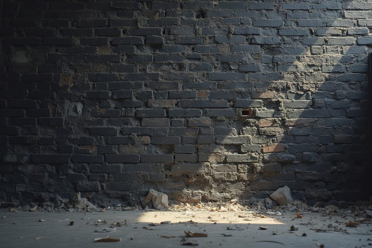 Imagen de una pared de ladrillo antigua.