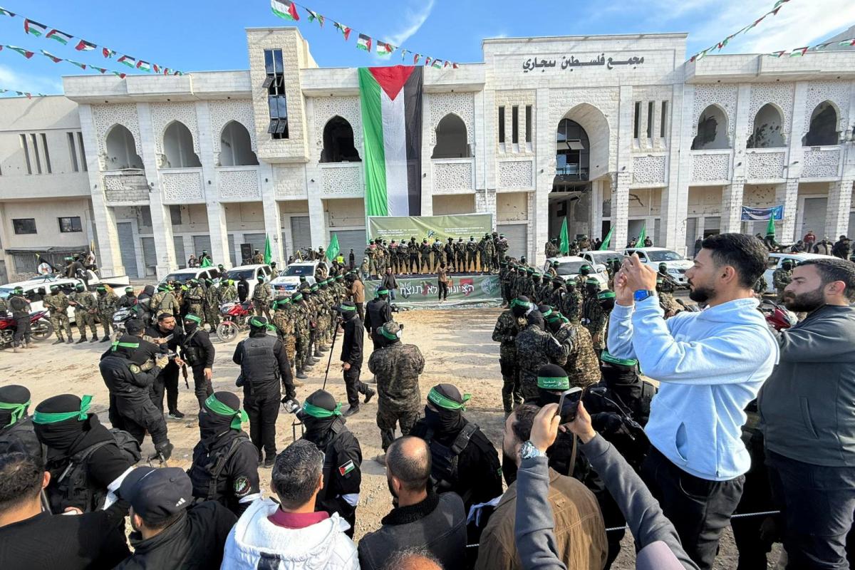 Intercambio de rehenes en Gaza.