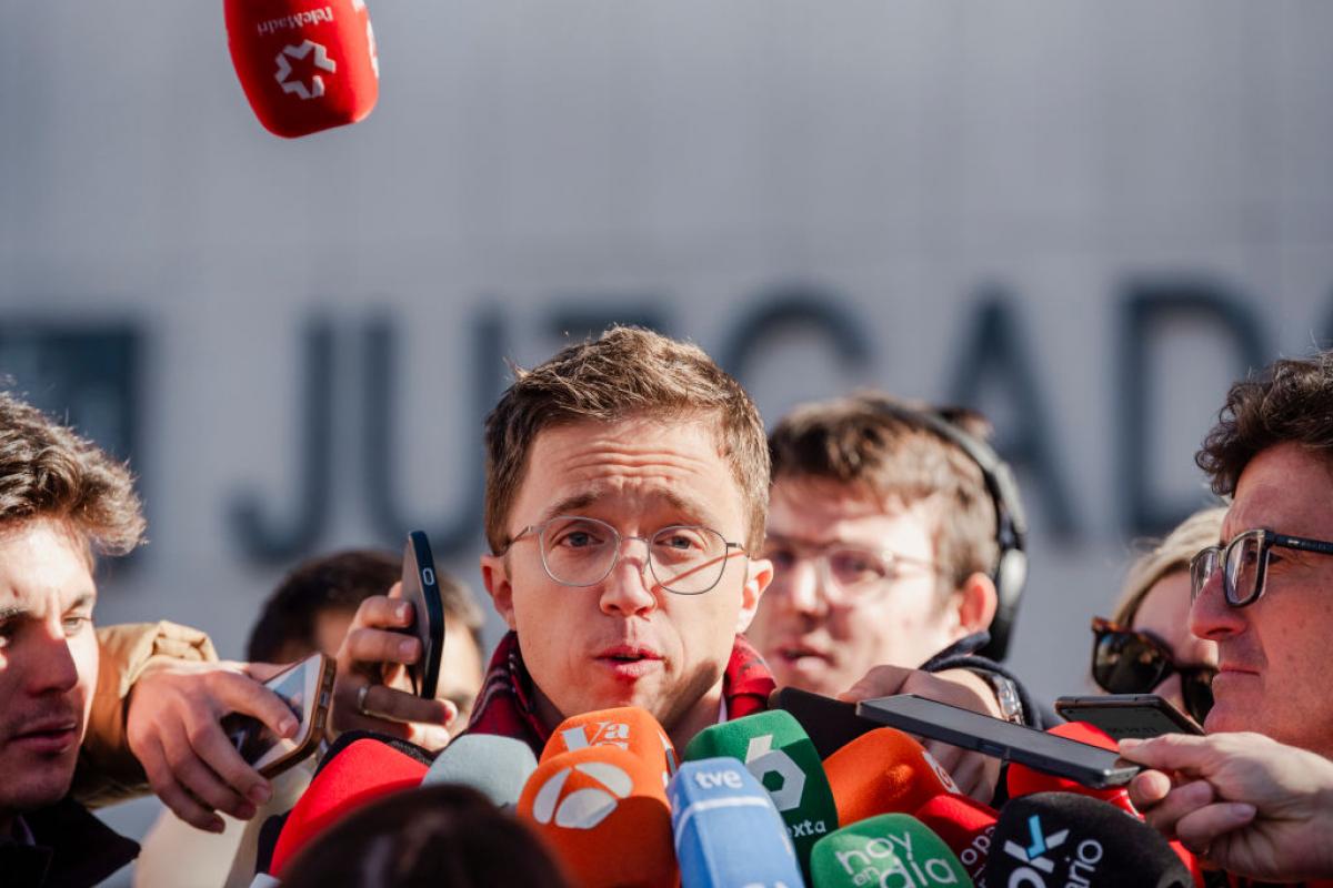 Íñigo Errejón, a la salida del juzgado