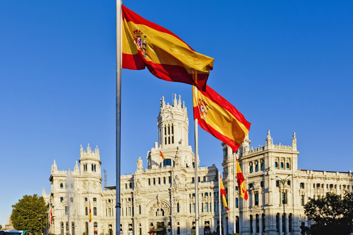 Plaza de Cibeles, en Madrid.