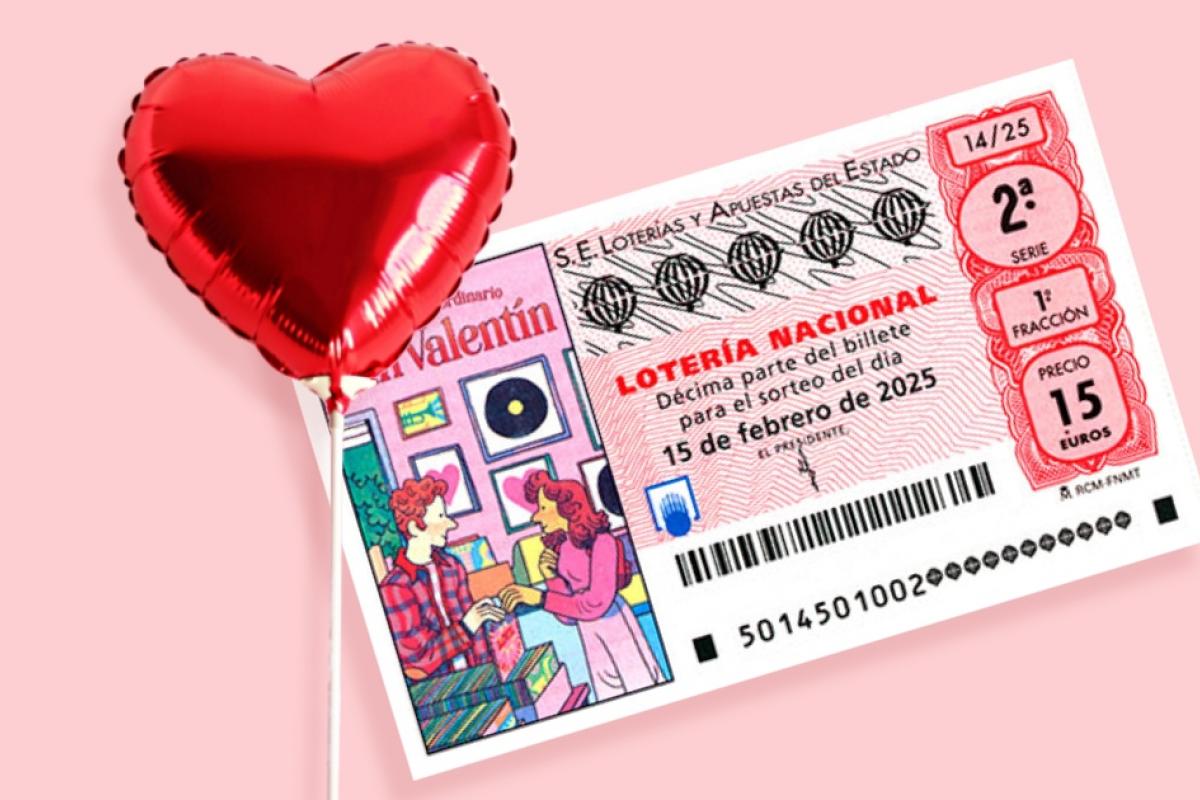 Premios del Sorteo Extraordinario de San Valentín de Lotería Nacional 2025.