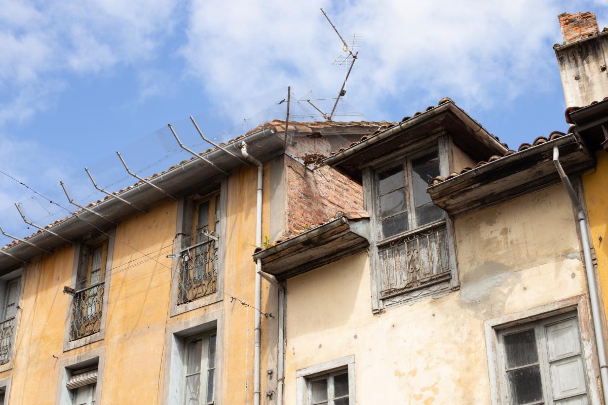 Imagen de archivo de una casa abandonada.