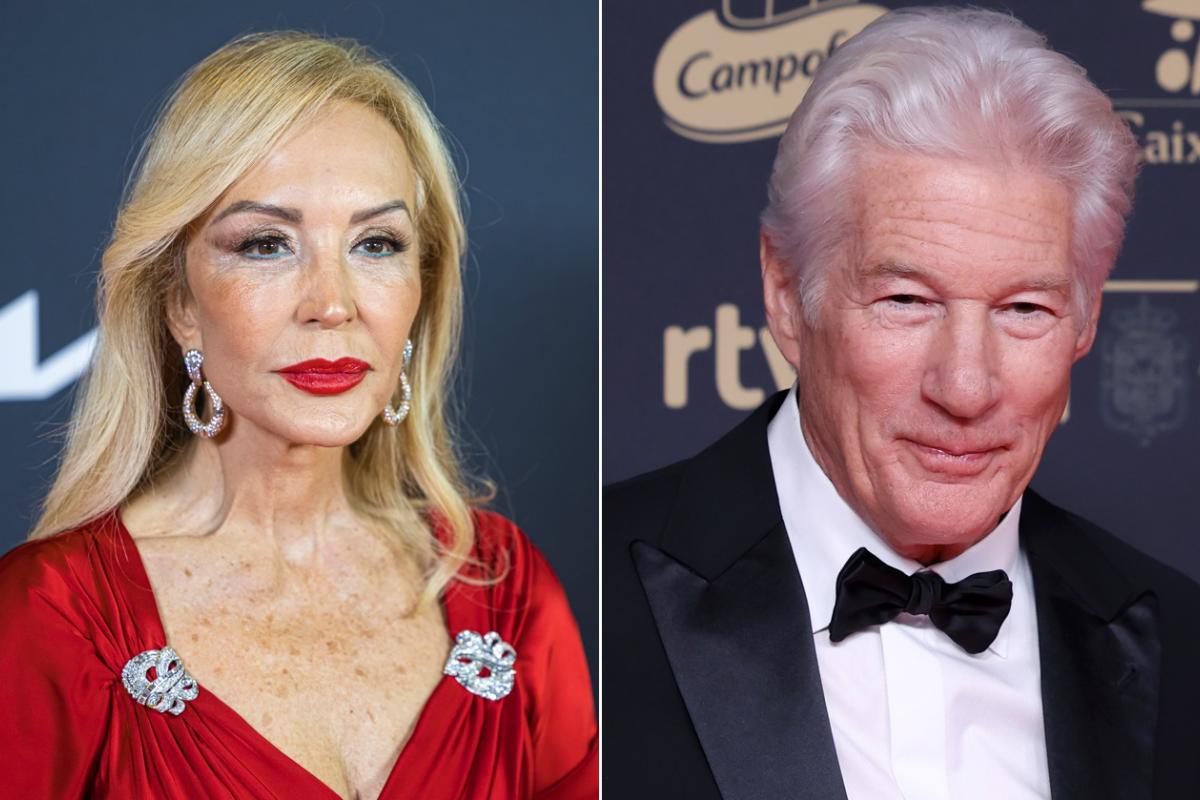 Carmen Lomana y Richard Gere